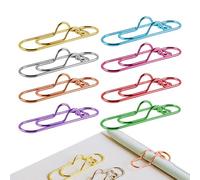 Genérico Metal Pen Holder Clip - Metal 7x1.9cm | Portable Pen Clip Set, Multi Color Paper Clips Holder | Durable Lightweight Pens Storage Clips For Office School Study Travel Organization Use