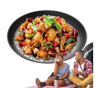 Genérico Metal Plates, Smooth Portable Dinnerware, Safe Outdoor Food Plate Set, Reusable Steel Dishes for Patio Camping Travel Snack Feeding and Family Meals, 6.89x0.67 inches