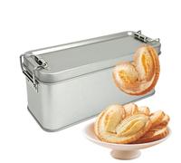 Genérico Metal Tin Organizer - Rectangular Empty Box for Candy | Steel Container with Secure Lid, Cookie Jewelry Pen Eraser Pill Storage, Home Office Travel Accessory, Compact Multi Purpose Holder