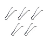 Genérico Metal Wick Clamp Tool Set, 10cm Stainless Steel Material, 5-Piece Heat Resistant Tool, Candle Flame Tweezers, Home, Workshop, Craft, Accessory
