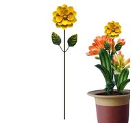 Genérico Metall Blumenstecker Garten - Rostfreie Gartendeko | Dekorative Eisen Gartenstange Für Terrasse Wege Hinterhof Bauernhaus Outdoor Frühlingsfest Deko Blumendeko Eisenstab
