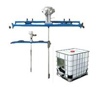 Genérico Mezcladora neumática para contenedores IBC y bidones, Ideal para Pintura, recubrimientos, tintas y Pegamento. Máquina de agitación automática de Acero Inoxidable con agitador neumático: mezc
