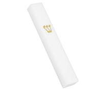 Genérico Mezuzá de Resina Blanca para Puerta Adorno Judío Kosher Resistente Intemperie Pergamino de Oración Decoración Religiosa para Hogar y Jardín Incluye Manual de Instalación