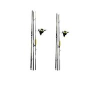 Generico Mgfishing - Kit de pesca surfcasting con 2 cañas Trabucco Sonic de 4,20 m y 200 g + 2 carretes TrabuccoSONIC 8000