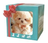 Genérico Mi Cachorro Robot Realista, Cachorro Robot Realista con Pelaje Suave Que Camina, Ladra y Mueve la Cola, para Bebés Menores de 4 Años (C)