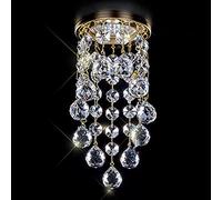 Genérico MI-NI lámpara cristalina Moderna Lustres De Cristal de iluminación de la Sala Dia8 * H15.5cm Crystal Light Corredor DIRIGIÓ Lámparas,para Loft Restaurante