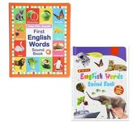 Genérico Mi Primer Juguete De Sonidos En Inglés - Más De 470 Palabras, 21 Temas, Divertido Juego De Palabras, Juguete Educativo para El Lenguaje, Educación Escolar Y Regalo Educativo (2PCS)