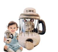 Genérico Mice Stuffed Toy, Animal Blender Plush, 5.91x3.15in Pull String Interactive Play, Soft Nursery Decor, Easter Basket Stuffer, for Kitchen Role-Play Prop, Imagination Development