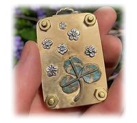 Genérico Micro Flower Press,Mini Flower Embosser,Functional Micro Flower Press Locket, Botanical Art & Crafts DIY Metal Embossing, The Best Gift for Plant Lovers and Craft Lovers (D)