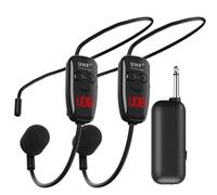 Genérico Micrófono De Enseñanza Inalámbrica: Micrófonoo Recargable De Cabezal Y Portada | Karaoke Party Singing Micrófono, Auriculares Portátiles Y Microspeaker Portátil para Maestros