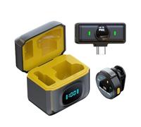 Genérico Micrófono para Móvil - Micrófono Pequeño de Clip Magnético para Grabación | De Solapa con Reducción De Ruido Y 12H De Batería para Video En Directo Canto Y Filmación