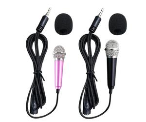 Genérico Micrófono Pequeño para Karaoke Portátil con Sencillo, Conexión
