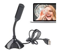 Genérico Micrófono USB: Micrófono De Condensador De Reproducción, Dispositivo De Audio De Reducción De Ruido, Compatible con Computadora Portátil, Equipo De Grabación De Escritorio, Captura De Soni