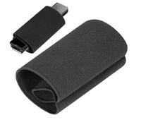 Genérico Microphone Sleeve - Lightweight Black Recording Microphone Cover | Comfortable Recording Accessories Students Teachers Businessmen Writers Bloggers