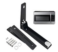 Genérico Microwave Mounting Bracket, Foldable Stainless Steel Wall Stand, Adjustable Oven Rack Support, Ideal for Home Kitchen Organization, Space-Saving Appliance Storage Solution