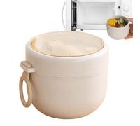 Genérico Microwave Safe Soup Container - 600ml Insulated Lunchbox, Leak Proof Thermal Dish | Built In Spoon Large Capacity Box | Easy Clean Portable Meal Carrier for School Outdoor Work