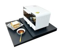 Genérico Microwave Stand Rack, Pull-out Countertop Shelf, Space-Saving Storage Frame, Heavy Duty Steel Build, Adjustable Feet Design, Perfect for Kitchen, Restaurant, Coffee Station, (Carbon Steel)