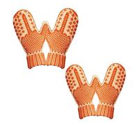 Genérico Middle Finger Mittens,Hand Knitted Hidden Middle Finger Winter Warm Mittens,Funny Gloves,Cozy Knit with a Hidden Attitude (2, One Size)