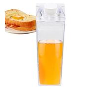Genérico Milk Carton Water b - Clear Square Juice Refill b, Milk Carton Drink b, Portable Reusable Carton-Shaped Water b, Travel Drinkware For Camping, Hiking, Climbing, Outdoor Tours
