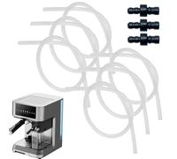 Genérico Milk Hose Set - 6-pieces Coffee Maker Replacement Milk Hoses and 3 Connectors Set | Kitchen Appliance Replacing Attachments for Hotel Apartment Office Cafe