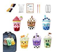 Generico Milk Tea Charm, Kids Diy Crafts, Sewing Craft Kit, Art Project Set for Doll Making Home School Activity Play Creative Learning Fun Use Handmade Craft Education Toy Kit Easy Diy