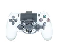 Genérico Mini 3D printing Steering Wheel for PS4 Game Controller Auxiliary Racing Steering Wheel Replacement Accessories (Gray)