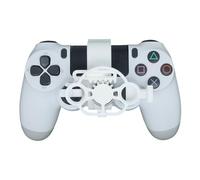Genérico Mini 3D printing Steering Wheel for PS4 Game Controller Auxiliary Racing Steering Wheel Replacement Accessories (White)