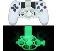 Genérico Mini 3D printing Steering Wheel for PS4 Game Controller Auxiliary Racing Steering Wheel Replacement Accessories (Luminous Green)