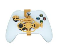 Genérico Mini 3D printing Steering Wheel for Xbox Series S/X Game Controller Auxiliary Racing Steering Wheel Replacement Accessories (Metallic gold)