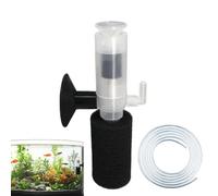 Genérico Mini Air Filter For Small Medium Aquariums - Triple Filtration Oxygenation Reverse Airlift, Biological Filter Media For Ornamental Fish Tanks, Quiet Submersible
