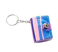 Generico Mini álbum de fotos llavero - Llavero con colección de recortes - Mini para fotos, para boda, amistad, graduación, San Valentín, vacaciones y Navidad, rojo, riferimento alla descrizione