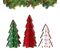 Genérico Mini árbol de Navidad, pequeño - Tabletop Christmas Tree | Artificial Christmass Trees with Wooden Stand - Artificial Fir Trees by Pure Living