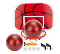 Genérico Mini aro de baloncesto interior - 34x25 cm interactivo con 2 pelotas, actividad deportiva en espacios pequeños, sótano de la sala de estar del apartamento | Niños Adolescentes Niños Alumnos E