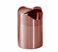 Generico Mini Basura de Basura con Lid Swing Lid - 1.5L Brushed Stainless Steel Wastebasket, Compact Tabletop Trash Container, Modern Food Waste Holder | Durable Garbage Can for Kitchen Desk Bathroom