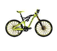 Genérico Mini Bicycles Model - 1:10 Scale Diecast Racing Bike, Zinc Alloy Miniature Design, 17.5cm x 10cm + Curved Racing Frame, Durable Metallics Build - for Kids & Office Decoration