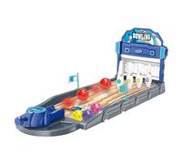 Genérico Mini Bowling Tabletop Game Set, Wooden Desktop Sports Toy, Automatic Ejection launchers, Sturdy Compact Design, Child-Safe Bowling, Made of Abs Material, 23.43x7.09x8.46in