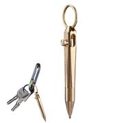 Genérico Mini Brass Pen - 3.62in Pocket Ballpoint Pens | Brass Delicate Signature Pen - sleek retro portable writing pens smooth ink compact design for pocket purse backpack daily writing travel use