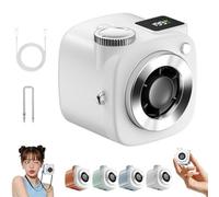 Genérico Mini Camera Shaped Portable Fan with Lanyard,USB Rechargeable Personal Quiet Cooling Mini Fans,199 Speed Turbo Cooling Handheld Neck Fan,for Outdoor,Office,Travel,Car Use