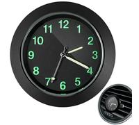 Genérico Mini Car Dashboard Clock - Small Glowing Vent Watch, Easy Timepiece with Multifunctional Design | Practical Clock For Cars Dashboard Boat Bikes Home Decor Compact Portable
