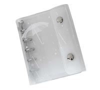 Genérico Mini carpeta | Transparente Portátil M5 de 6 Agujeros | Accesorios De Planificador De Oficina - Para Escuela, Hogar, Trabajo, Viajes, Diario, Semanal, Archivo, Mochila, Bolso Tote