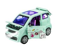Genérico Mini Cars Kids - LED Light Up Sound Effect Door, Opening Vehicle Model Toy, Interactive Simulation Set, Portable Educational Small Toy Car For Birthday Gift Curiosity Development Use