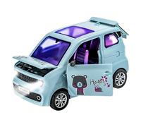 Genérico Mini Cars Kids - Light Up Door Opening Sound, Simulation Vehicle Model Toy, Interactive Educational Set, Portable Small Toy Car For Birthday Gift Learning Curiosity Development Use
