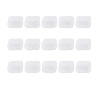 Genérico Mini Clear Box - 15 Piece Tiny Transparent Square Storage Containers 3.5x3.5x2cm Portable Cube Organizer With Lid For Jewelry Beads Candy Pills Earplugs