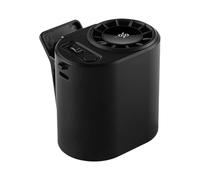 Genérico Mini Clip Fan - 7.5x7.5cm Hands Free Rechargeable Blower | 100 Speed LED Display Table Fan,for Car Camping Work Home Office Travel Waist Shirt Bedroom Desk Beach