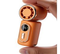 Genérico Mini Clip On Cooling Fan, Mini Portable Handheld Clip Fan - 3-In-1 Rechargeable 3000mah Battery, 5 Speeds, 180° Adjustable Airf For Travel Outdoor Activities Office Personal Use (Orange)