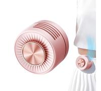 Genérico Mini Clip On Fan - Portable Wearable 3 Speed USB Rechargeable | 360° Adjustable Hidden Blade Cooling | For Collar Belt Backpack Desk Office Outdoor Travel Commuting