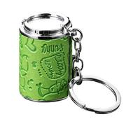 Genérico Mini Coin Holder Keychain - 2-in-1 Portable Coin Box With Spring Design | Pocket Jar Security Organizer | Loose Change Purse For Keychain Travel Commuting Shopping, Zinc Alloy Compact Case