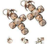 Genérico Mini colgante masónico con esfera transformable, diseño transformable, un símbolo portátil del legado fraternal, convertible único de esfera a cruz (2pcs)