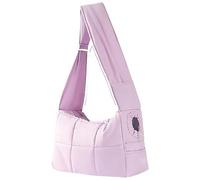 Genérico Mini Dog Purse Carrier, Artificial Plush/Canvas Cute Animals Bags, Trained Pets Handbag Outdoor Woman, Pet Shoulder Bag (Purple)