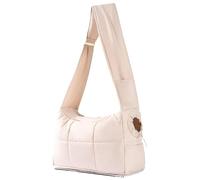 Genérico Mini Dog Purse Carrier, Artificial Plush/Canvas Cute Animals Bags, Trained Pets Handbag Outdoor Woman, Pet Shoulder Bag (khaki)